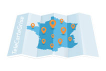carte de France des professionnels habilités pour immatriculer les véhicules
