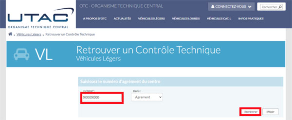 UTAC: recherche CT étape 1