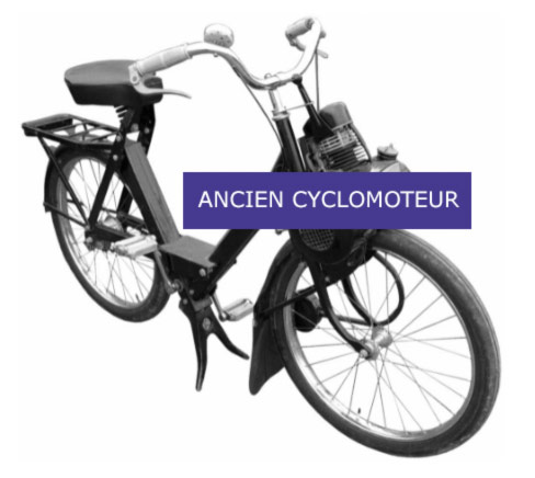 Ancien cyclomoteur jamais immatriculé