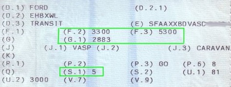 exemple calcul nombre de places assisses sur la carte grise