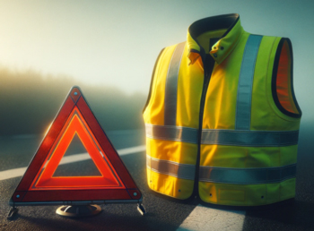 Vest Gilet de Sécurité Jaune Signalisation Voiture Véhicule