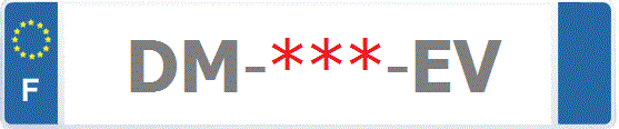 Le tout dernier numéro SIV est : DM-***-EV