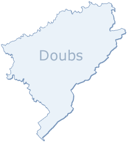 carte du doubs