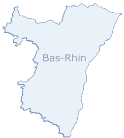 carte du bas rhin67