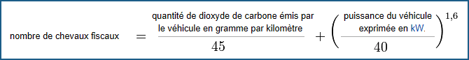 explications formule calcul cheval fiscal