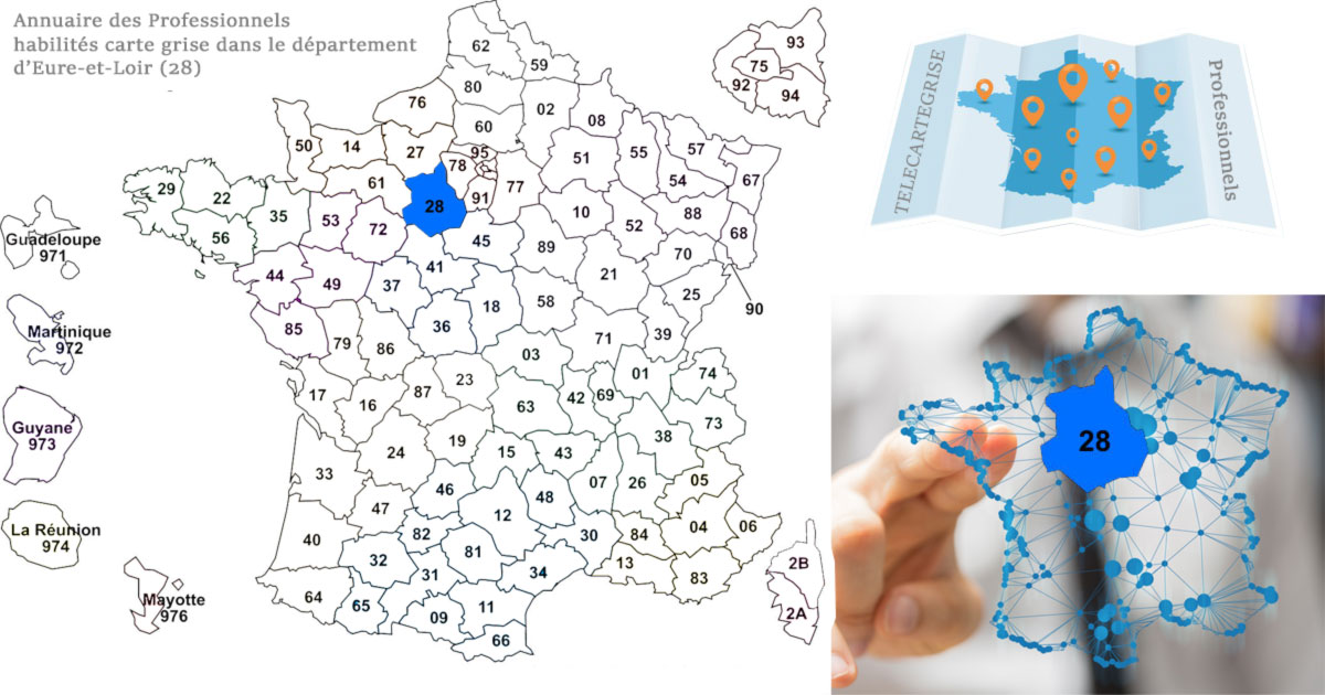 annuaire TeleCarteGrise des professionnels habilités pour immatriculer les véhicules