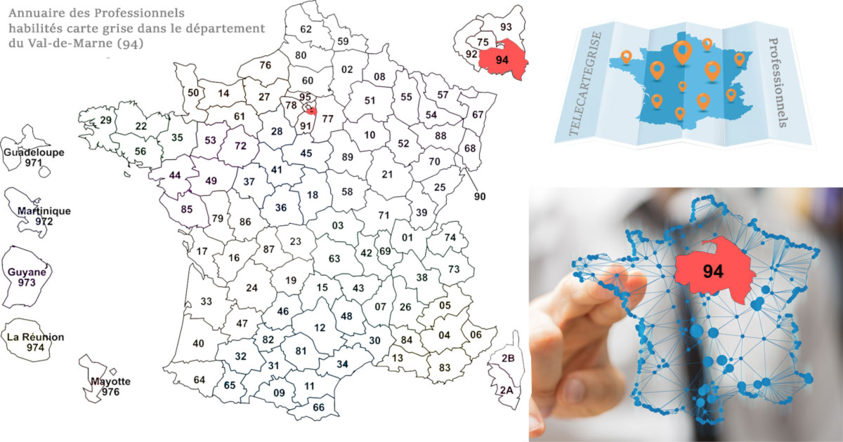 annuaire TeleCarteGrise des professionnels habilités pour immatriculer les véhicules