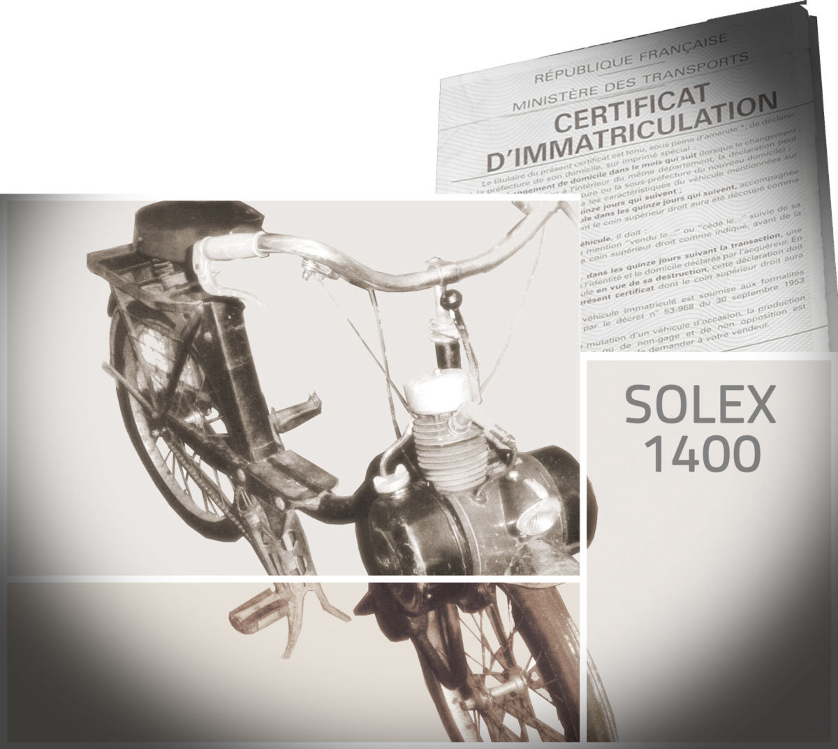 Velosolex 1400 et sa carte grise